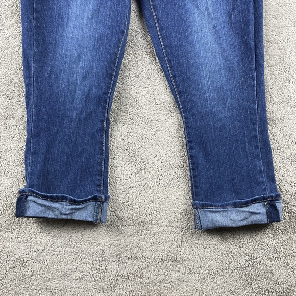 Singnature Levis  Capri Jeans Womens 12‎ Blue Dark Wash Mid Rise - Picture 2 of 15